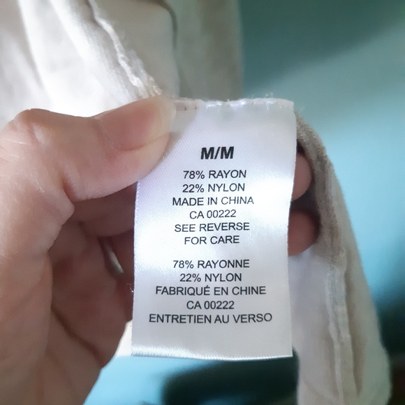 Chelsea & Theodore draped front sweater vest heathered oatmeal size medium - Picture 5 of 5